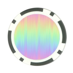 Pastel Rainbow Gradient Poker Chip Card Guard by SpinnyChairDesigns