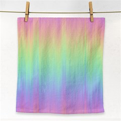 Pastel Rainbow Gradient Face Towel by SpinnyChairDesigns