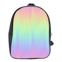 Pastel Rainbow Gradient School Bag (large) by SpinnyChairDesigns