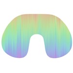 Pastel Rainbow Gradient Travel Neck Pillow Front