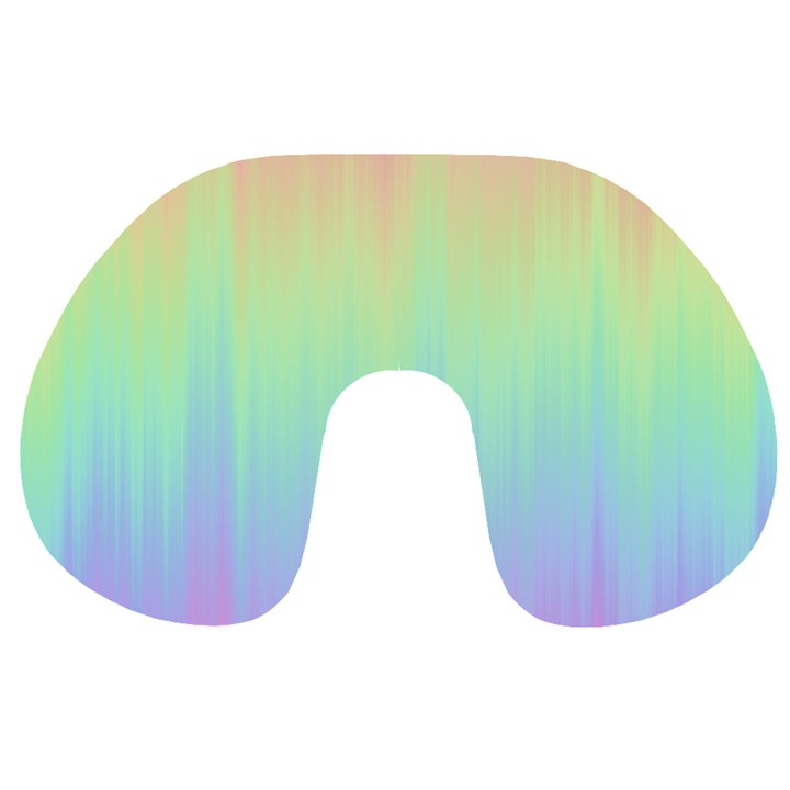 Pastel Rainbow Gradient Travel Neck Pillow