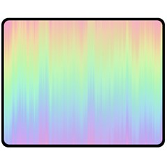 Pastel Rainbow Gradient Double Sided Fleece Blanket (medium)  by SpinnyChairDesigns