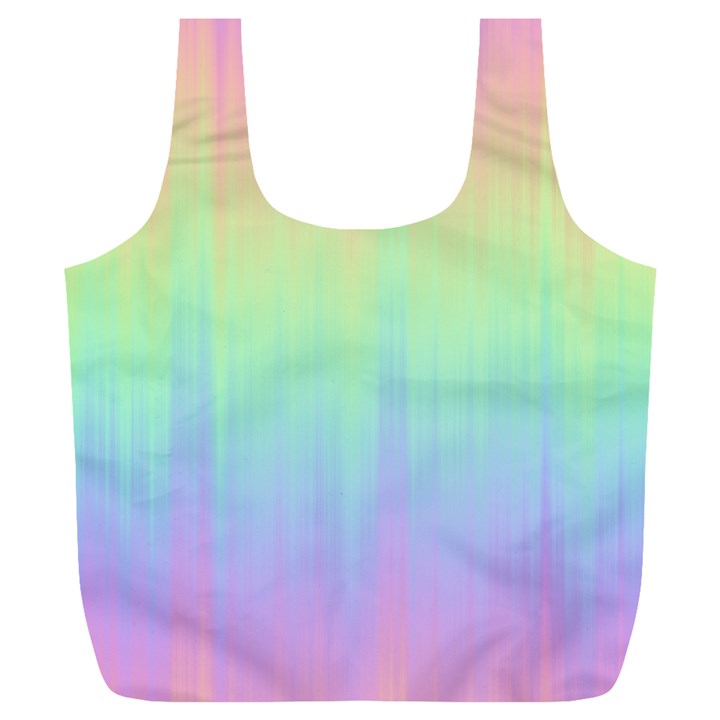 Pastel Rainbow Gradient Full Print Recycle Bag (XL)