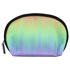 Pastel Rainbow Gradient Accessory Pouch (large) by SpinnyChairDesigns