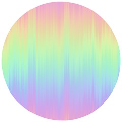 Pastel Rainbow Gradient Wooden Puzzle Round by SpinnyChairDesigns