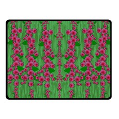 Lianas Of Sakura Branches In Contemplative Freedom Fleece Blanket (small) by pepitasart