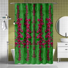 Lianas Of Sakura Branches In Contemplative Freedom Shower Curtain 48  X 72  (small)  by pepitasart