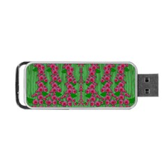 Lianas Of Sakura Branches In Contemplative Freedom Portable Usb Flash (one Side) by pepitasart