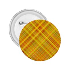 Orange Madras Plaid 2 25  Buttons by SpinnyChairDesigns