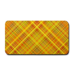 Orange Madras Plaid Medium Bar Mats by SpinnyChairDesigns