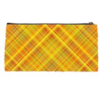 Orange Madras Plaid Pencil Case Back