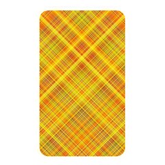 Orange Madras Plaid Memory Card Reader (rectangular) by SpinnyChairDesigns