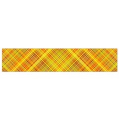 Orange Madras Plaid Small Flano Scarf