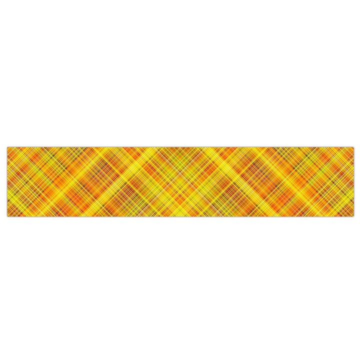 Orange Madras Plaid Small Flano Scarf