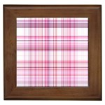 Pink Madras Plaid Framed Tile Front