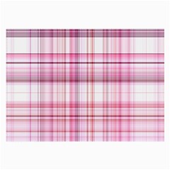 Pink Madras Plaid Large Glasses Cloth (2 Sides) by SpinnyChairDesigns