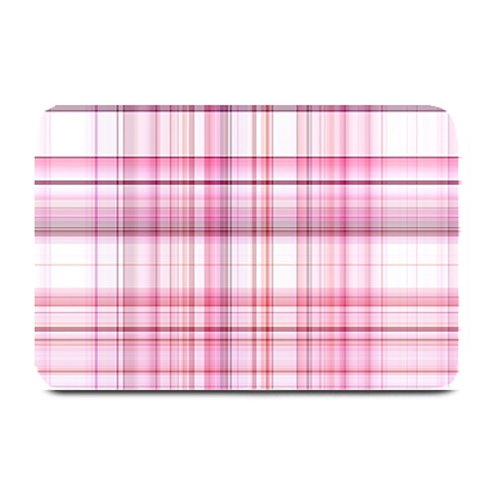 Pink Madras Plaid Plate Mats