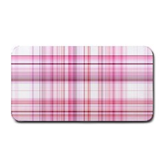 Pink Madras Plaid Medium Bar Mats by SpinnyChairDesigns