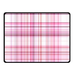 Pink Madras Plaid Fleece Blanket (small) by SpinnyChairDesigns