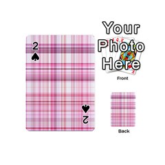 Pink Madras Plaid Playing Cards 54 Designs (mini)