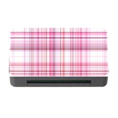 Pink Madras Plaid Memory Card Reader With Cf by SpinnyChairDesigns