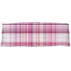 Pink Madras Plaid Body Pillow Case (dakimakura) by SpinnyChairDesigns