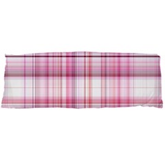 Pink Madras Plaid Body Pillow Case Dakimakura (two Sides) by SpinnyChairDesigns