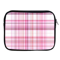 Pink Madras Plaid Apple Ipad 2/3/4 Zipper Cases by SpinnyChairDesigns