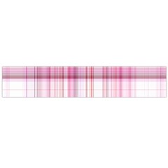 Pink Madras Plaid Large Flano Scarf 