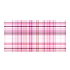 Pink Madras Plaid Satin Wrap by SpinnyChairDesigns