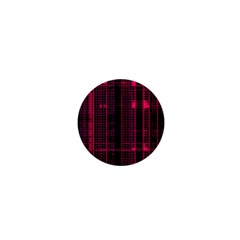 Pink Black Punk Plaid 1  Mini Magnets by SpinnyChairDesigns