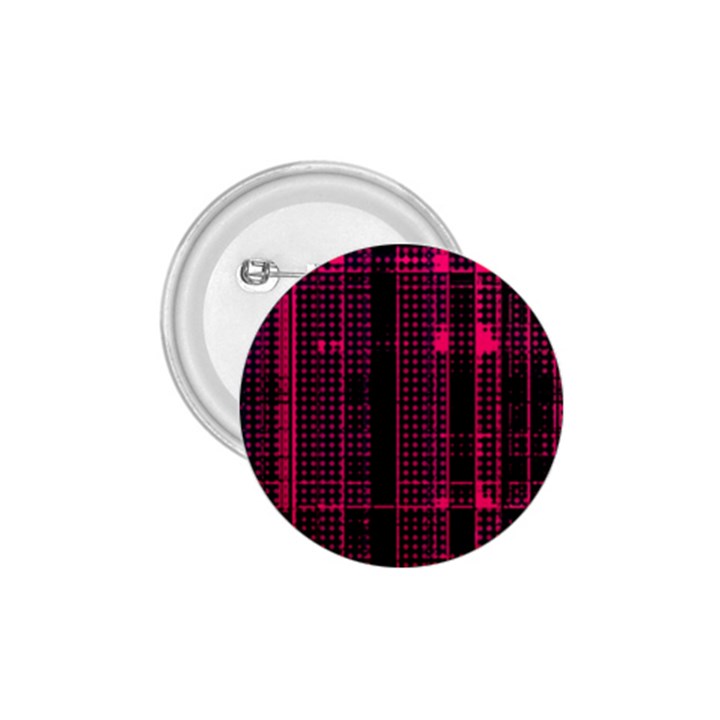 Pink Black Punk Plaid 1.75  Buttons