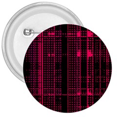 Pink Black Punk Plaid 3  Buttons by SpinnyChairDesigns