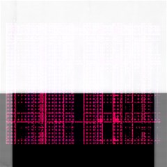 Pink Black Punk Plaid Rectangular Jigsaw Puzzl by SpinnyChairDesigns