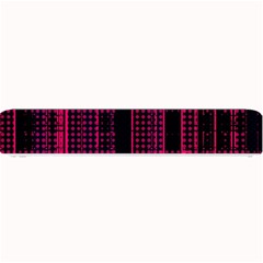 Pink Black Punk Plaid Small Bar Mats by SpinnyChairDesigns