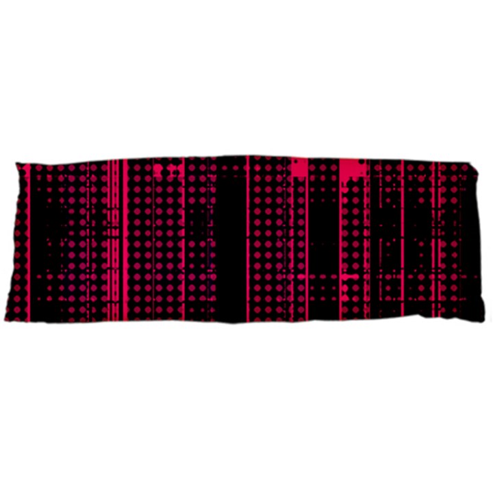 Pink Black Punk Plaid Body Pillow Case (Dakimakura)