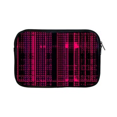 Pink Black Punk Plaid Apple Ipad Mini Zipper Cases by SpinnyChairDesigns