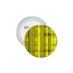 Black Yellow Punk Plaid 1 75  Buttons by SpinnyChairDesigns