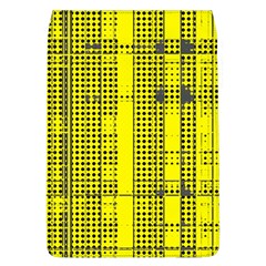 Black Yellow Punk Plaid Removable Flap Cover (l) by SpinnyChairDesigns