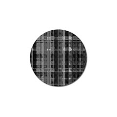 Black Punk Plaid Golf Ball Marker (4 Pack) by SpinnyChairDesigns