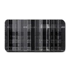 Black Punk Plaid Medium Bar Mats by SpinnyChairDesigns