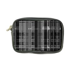 Black Punk Plaid Coin Purse by SpinnyChairDesigns