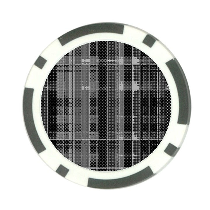 Black Punk Plaid Poker Chip Card Guard (10 pack)