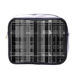 Black Punk Plaid Mini Toiletries Bag (One Side) Front