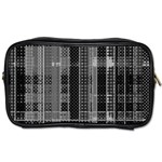 Black Punk Plaid Toiletries Bag (One Side) Front