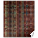 Rust Brown Grunge Plaid Canvas 8  x 10  8.15 x9.66  Canvas - 1