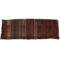 Rust Brown Grunge Plaid Body Pillow Case Dakimakura (two Sides) by SpinnyChairDesigns