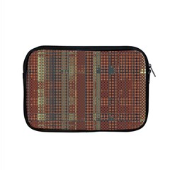 Rust Brown Grunge Plaid Apple Macbook Pro 15  Zipper Case by SpinnyChairDesigns