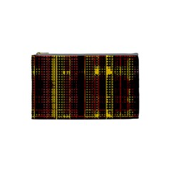 Red Yellow Black Punk Plaid Cosmetic Bag (small) by SpinnyChairDesigns