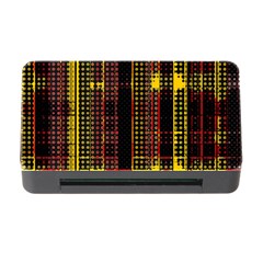 Red Yellow Black Punk Plaid Memory Card Reader With Cf by SpinnyChairDesigns